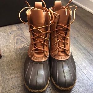 Tan/Brown Thinsulate Bean Boots men’s size 8